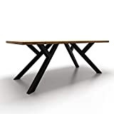 4x Pieds de table industriel, pieds en métal, pieds de fer en forme de Y - YL8060