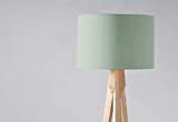 Abat-jour vert sauge, lampe de table, abat-jour de plafond