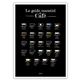 Affiche Café - Le guide essentiel du Café - 42 cm x 59,4 cm (A2)
