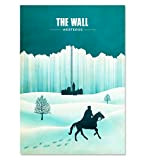 Affiche de Film Minimaliste The Wall Westeros Travel, Game of Thrones Poster, GOT Poster, Unframed Print, Décor De Café, Décoration ...