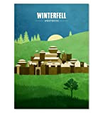 Affiche de Film Minimaliste Winterfell Westeros Travel, Game of Thrones Poster, GOT Poster, Unframed Print, Décor De Café, Décoration De ...