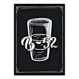 Arterby's® - Premium Cadre Affiches Toile Canvas Peinture - Illustration Boire Cocktail Bar Pub - Made in Italy - HD ...