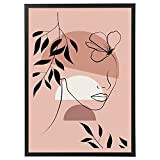 Arterby's® - Premium Cadre Affiches Toile Canvas Peinture - Illustration de visage de femme figures abstraites - Arterby's - Made ...