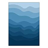 Arterby's® - Premium Cadre Affiches Toile Canvas Peinture - Illustration Plage Mer Ligne Abstraite - Made in Italy - HD ...
