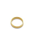 Bague anneaux simple en acier inoxydable plaqué or 14K 3mm taille 5 (49mm)
