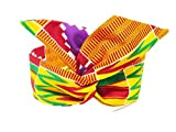 Bandeau headband hairband tissu africain wax Kente Orange