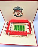 BC Worldwide Ltd 3D pop-up carte de vœux de football de Liverpool, carte d'anniversaire, carte de Saint Valentin, carte de ...