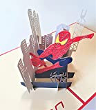 BC Worldwide Ltd Handmade 3D pop up card spider man anniversaire, fête des pères, anniversaire de mariage, remise des diplômes, ...