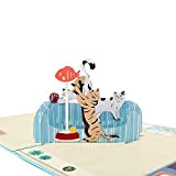 BC Worldwide Ltd main 3D pop-up anniversaire carte chat cuisine canapé, pendaison de crémaillère, fête des mères, anniversaire de mariage, ...