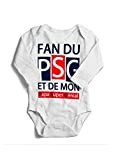 Body grenouillère – Fan du PSG - Cadeau bébé - Body grenouillère personnalisé avec prénom bébé