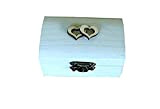 Boîte de bague boîte porteur d anneau à bijoux alliances sur mesure Boîte anneaux de mariage blanc avec plateau en ...