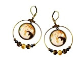 boucles d'oreille créoles La mère et l'enfant bijou rétro Gustav Klimt collier cadeau fête des mères