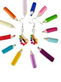 boucles d'oreilles palette de peinture multicolore cadeau anniversaire
