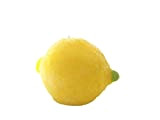 Bougie Artisanale en forme de citron jaune - Cire naturelle 100% colza- taille d'un vrai citron (Non parfumée)