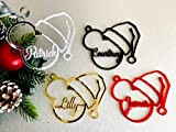 Boule noël personnalisée avec prénom, Mickey Mouse, Disney Décoration de Fête, Suspendus ornements pour Arbres de Noël, étiquettes-Cadeaux enfants, Sapin ...