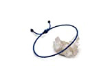Bracelet Bleu Roi/Royal Pale Cordon Souple de 2 mm | Corde tressée Avec Du Fil Ciré | Ajustable et Résistant ...