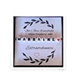 Bracelet Cadeau Marraine - Bracelet Doré - Cadeau Amie à Marraine - Bracelet de Perles Marraine Avec Coeur - Vendu ...