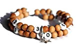 Bracelet d'allaitement avec des perles en bois de santal