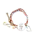 Bracelet Mamie"Super Mamie", cadeau Mamie, personnalisable, prénom enfant, Bracelet liberty Mamie,cadeau Mamie cabochon (Multicolore)