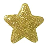 Broche étoile dorée à paillettes