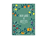 Cahier de recettes à compléter, grand format A4, 60 recettes