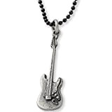 Collier en argent sterling 925 pour hommes pendentif pour hommes collier guitare électrique collier pendentif collier chaîne musique bijoux rock ...
