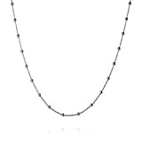 Collier ras du cou en argent sterling pour femmes filles Satellite minuscules perles longueur de la chaîne 33 cm + ...