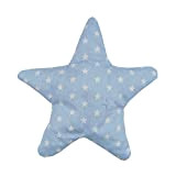 Coussin thermique rempli de noyaux de cerise «Étoile bleu clair» idéal pour les nourrissons et les jeunes enfants, traitement froid/chaleur, ...