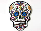 Crâne de sucre blanc - Jour des morts -Dia de Los Muertos - Calavera - Horloge murale