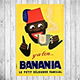 Déco reproduction d'affiche vintage - Banania - sur papier photo 250gr/m2