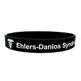 Ehlers Danlos Syndrome - Alerte médicale Bracelet Bracelets Silicone ID Band Awareness condition Mens Womens Medic Adult Gift UK