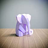 éléphante，Yona DIY Papercraft kit, éléphante de papier, Décoration，Décoration d'intérieur, trophée de papier, cadeau, Origami 3D, bricolage en papier, kit de ...
