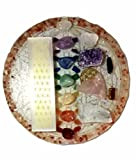 Ensemble de cristaux de guérison naturels, pierres de chakra avec améthyste,quartz rose, pierre de lune pour nettoyer l'énergie de guérison, ...