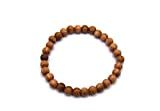 ETHNICFEATHER -Bracelet en perles de bois d'olivier 6mm - perles artisanales Françaises
