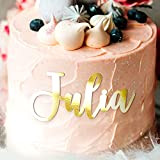 Face topper de gâteau d'anniversaire avec prénom personnalisé, finition pailletée ou brillante, cake topper, cake design, décoration, joyeux anniversaire, fête