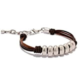 Fait à la main, avec des perles de zamak pour femme - Bracelet en cuir pour femme fabriqué par Intendenciajewels ...