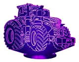 FEN Tracteur, Lampe illusion 3D à LED - leds illusion 3D - 7 Couleurs