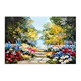 Flowers in Bloom in The Park Canvas Poster Bedroom Decor Sports Landscape Office Room Decor Gift Unframe-style 16x24inch(40x60cm)