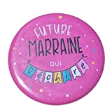 Future Marraine qui déchire Idée de cadeau, badge 56mm