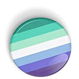 Gay Male Pride Flag (MLM) bouton épingle ou aimant de réfrigérateur LGBT LGBTQ LGBTQI LGBTQIA