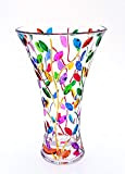 Grand vase Laurus 300 multicolore en cristal peint à la main, style Murano Venise