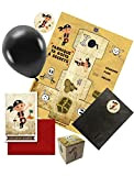 Kit Anniversaire Pirate | TICKY-TACKY | Kit créatif invitations anniversaire Pirate | Anniversaire Pirate 6 enfants | Fabrication France