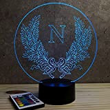 Lampe illusion Emblème Napoléon 16 couleurs RGB & télécommande - Fabriquée en France - Lampe de table - Lampe veilleuse ...