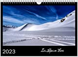 Les Alpes en hiver - Calendrier 2023 mural Format A4. Impression sur Papier Mat Premium. Décoration murale. Montagne. Hiver.