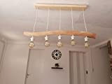 Lustre Cyle en bois flotté, suspension luminaire en bois flotté, lampe suspendue contemporaine, lampe de plafond, éclairage de pendentif