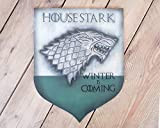 Maison Stark Game of Thrones Bannière en bois. L'hiver arrive, se souvient North, et il doit toujours y avoir un ...
