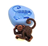 Moule en silicone singe 2,7 cm - Pour loisirs créatifs, pâte polymère, Fimo, cernit, sculpey