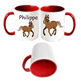 Mug Cheval Personnalisable avec un Prénom Exemple Philippe