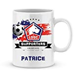 Mug de foot LILLE à personnaliser avec prénom - Cadeau personnalisé foot Ligue1 LILLE