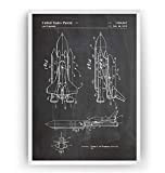 NASA Navette Spatiale 1975 Affiche De Brevet - Impressions Prints Art L'espace Système Solaire Outer Patent Posters Poster Cadeaux Space ...